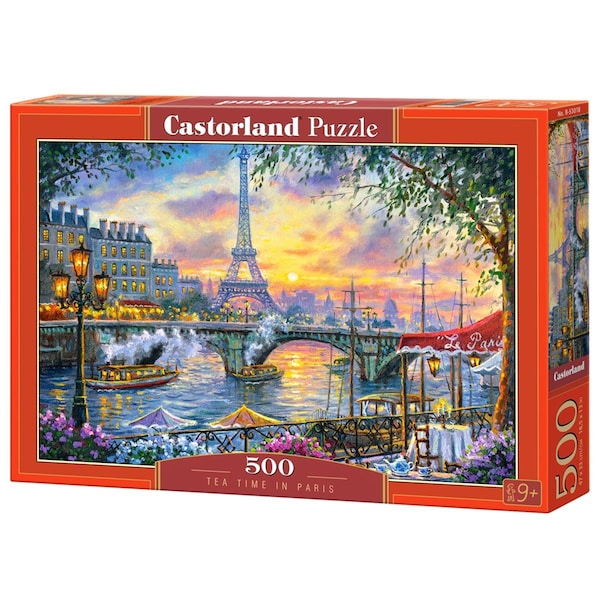 Castorland Tea Time in Paris Jigsaw Puzzle - 500 Piece B-53018 - main